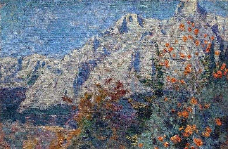 Описание картины Михаила Нестерова «Горы»