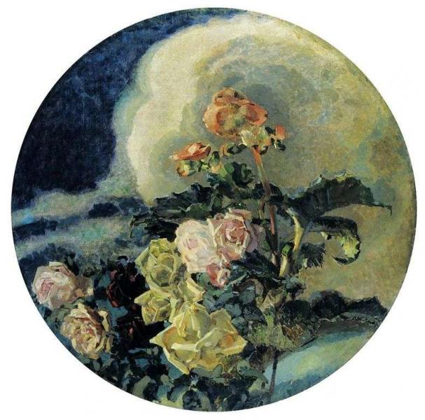 Описание картины Михаила Врубеля «Розы и лилии»