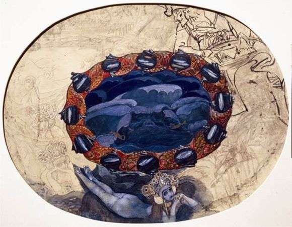 Описание картины Михаила Врубеля «Садко на берегу озера Ильмень»