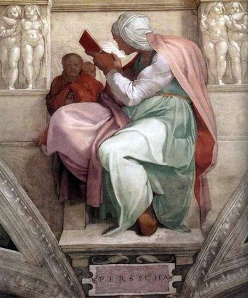 Описание картины Микеланджело Буонарроти «Персидская сивилла”