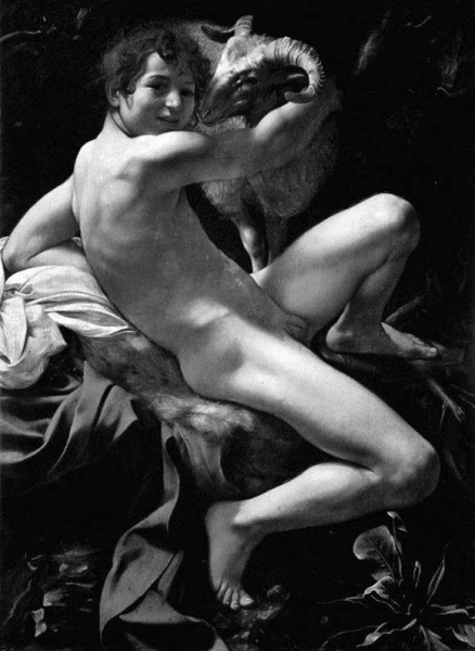 Описание картины Микеланджело Меризи да Караваджо «Иоанн Креститель» (Юноша с бараном)