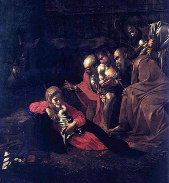 Описание картины Микеланджело Меризи да Караваджо «Поклонение пастухов»