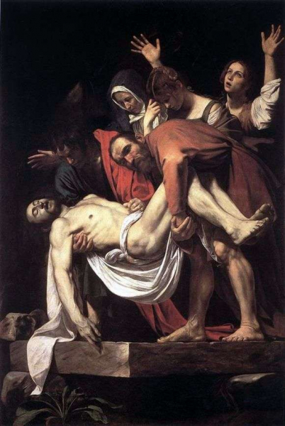 Описание картины Микеланджело Меризи да Караваджо «Погребение»