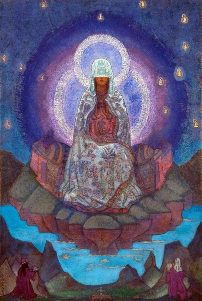Описание картины Николая Рериха «Мать Мира»