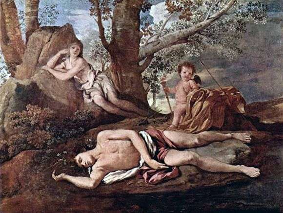 Описание картины Николя Пуссена «Нарцисс и Эхо»