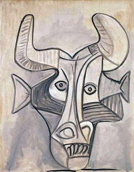 Описание картины Пабло Пикассо «Минотавр»