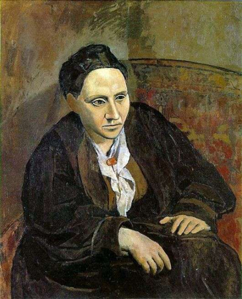 Описание картины Пабло Пикассо «Портрет Гертруды Стайн»