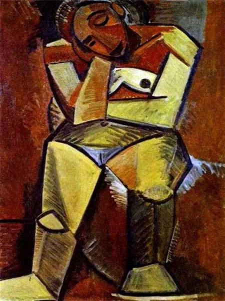 Описание картины Пабло Пикассо «Сидящая женщина»