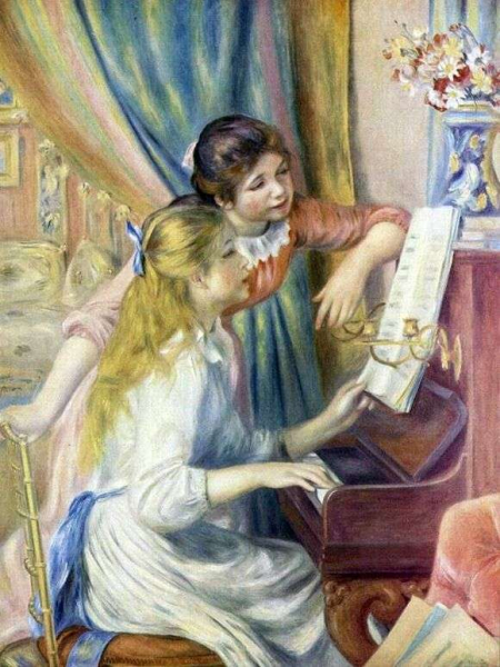 Описание картины Пьера Огюста Ренуара «Девушки у рояля»