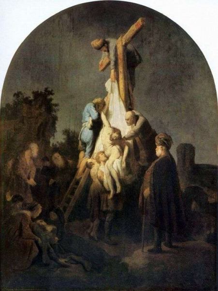 Описание картины Рембрандта Харменса ван Рейна «Снятие с креста»