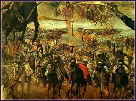 Описание картины Сальвадора Дали «Битва при Тетуане»