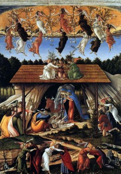 Описание картины Сандро Боттичелли «Мистическое Рождество» (вариант 2)