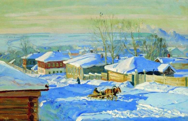 Описание картины Станислава Жуковского «Зима»