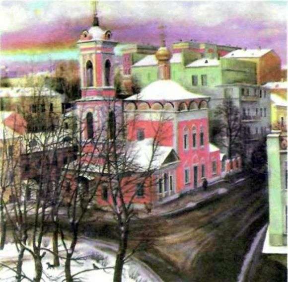 Описание картины Татьяны Назаренко «Вознесенская церковь на улице Нежданова»