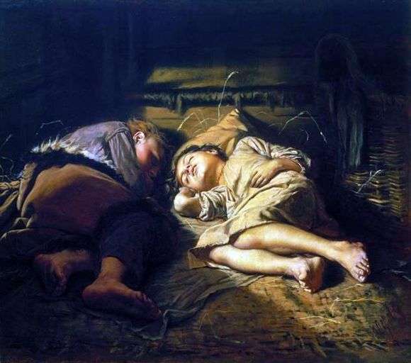 Описание картины Василия Перова «Спящий ребенок»