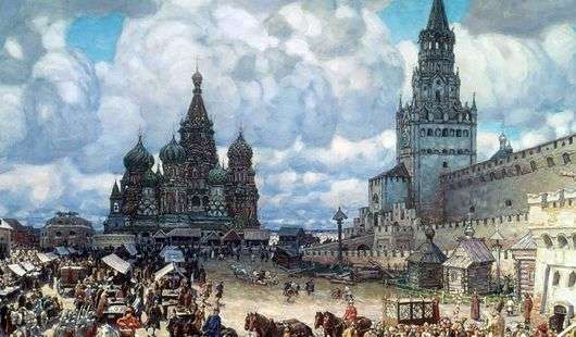 Описание картины Виктора Васнецова «Красная площадь»