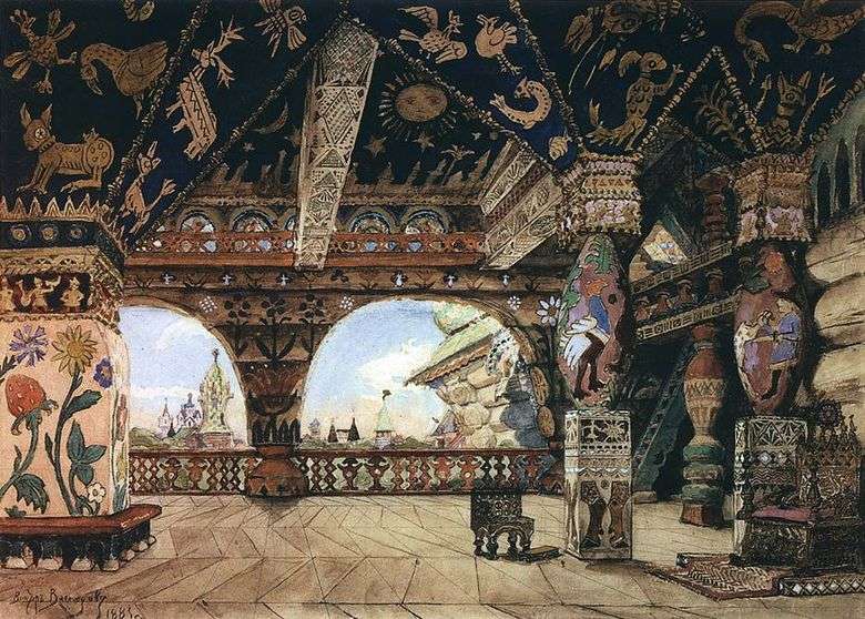 Описание картины Виктора Васнецова «Палаты царя Берендея»