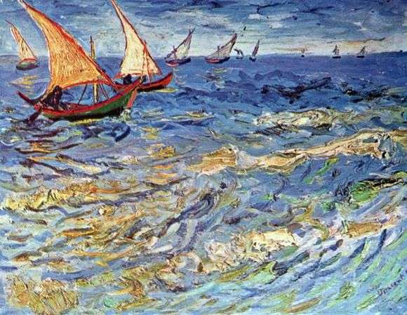 Описание картины Винсента Ван Гога «Море в Святой Марии»