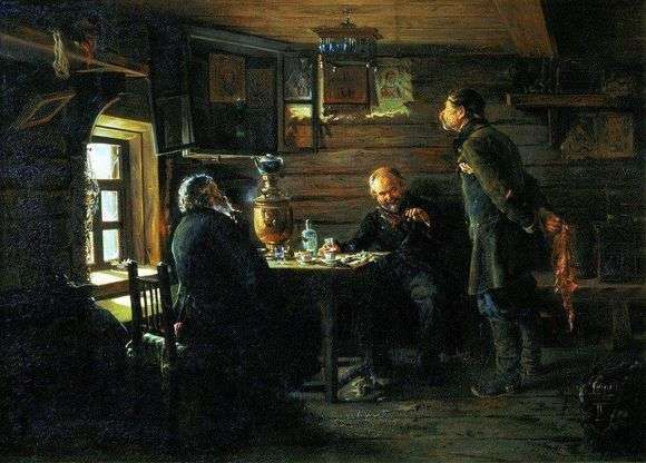 Описание картины Владимира Егоровича Маковского «Влюбленные соловьи (1872 – 1873)»