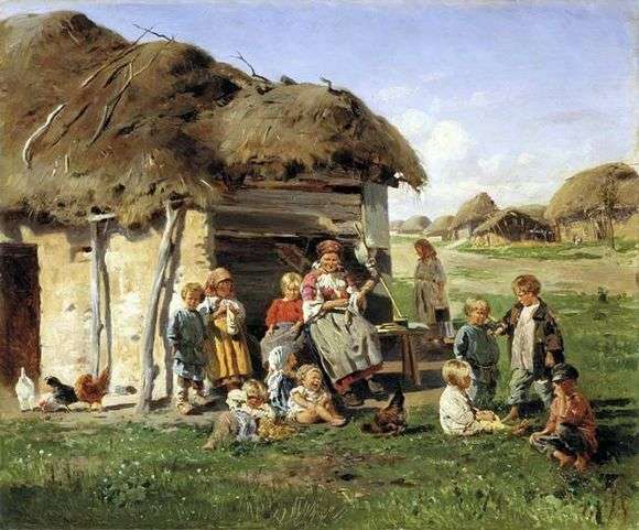 Описание картины Владимира Маковского «Крестьянское дитя»