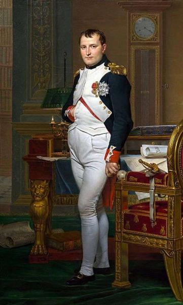 Описание картины Жака Луи Давида «Портрет Наполеона в кабинете»