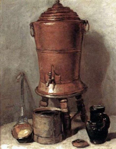 Описание картины Жана-Батиста Шардена «Медный бак для воды»