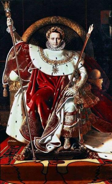 Описание картины Жана Огюста Энгра «Наполеон на императорском троне»