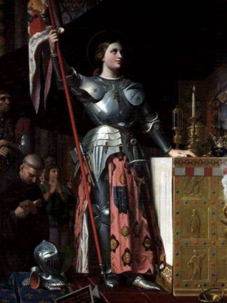 Описание картины Жана Густа Энгра «Жанна д'Арк на коронации Карла 7»