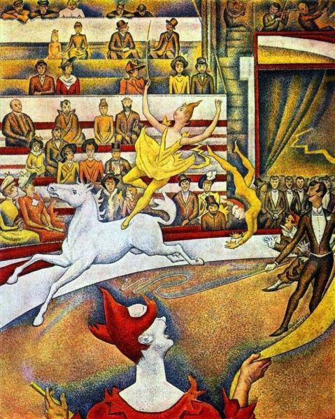 Описание картины Жоржа Сьера «Цирк»
