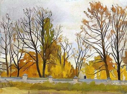 Описание картины Зинаиды Серебряковой «Осенний парк»