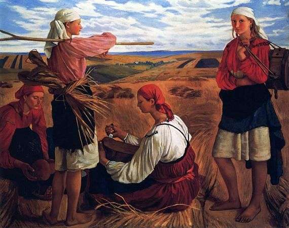 Описание картины Зинаиды Серебряковой «Урожай»