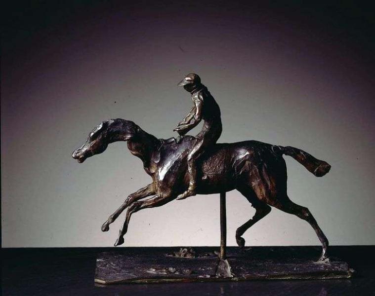 Описание скульптуры Эдгара Дега «Конь и всадник»