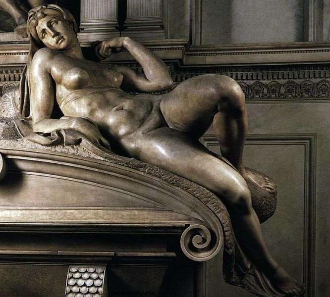 Описание скульптуры Микеланджело «Утро»