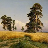 «Песчаный берег», Иван Иванович Шишкин — описание картины