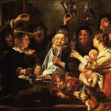 «Пьющий король», Якоб Йорданс — описание картины