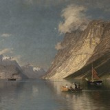 «Купание во фьорде», Эйлерт Адельстен Норман — описание картины