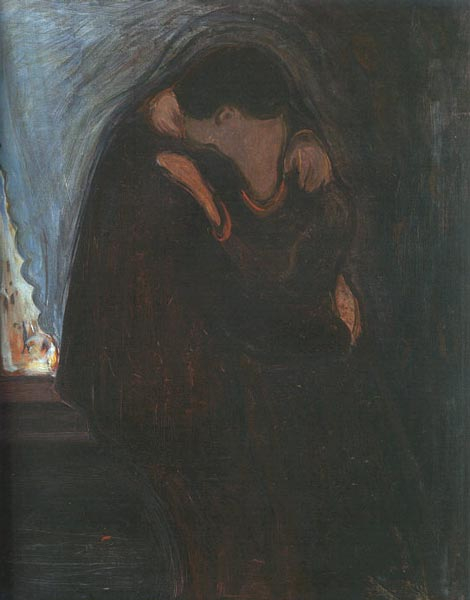 Поцелуй, Эдвард Мунк, 1897 г