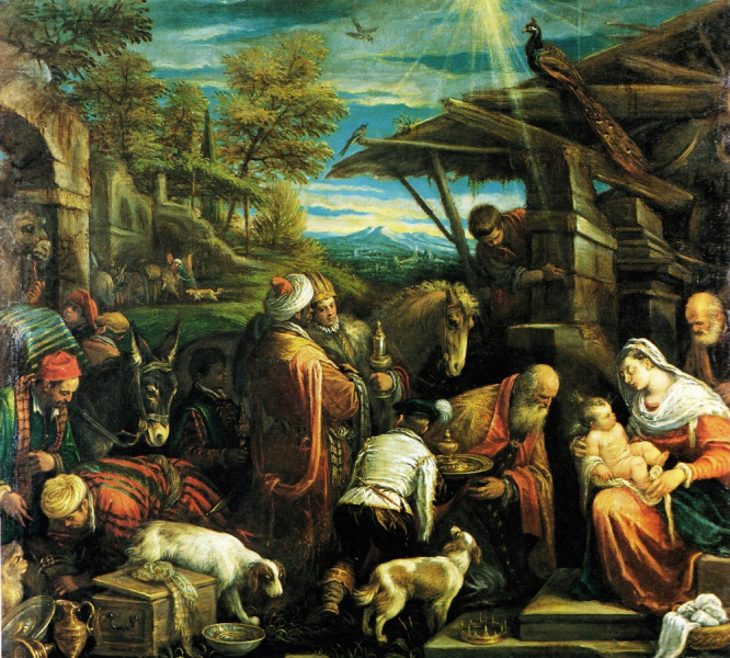 «Поклонение волхвов», Якопо Бассано — описание картины