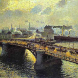 Мост Рояль и павильон цветов, Писсарро, 1903 г
