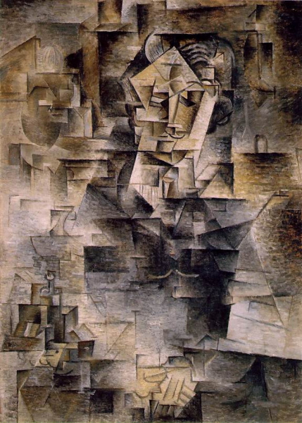 Портрет Даниэля Анри Канвейлера, Пикассо, 1910 г