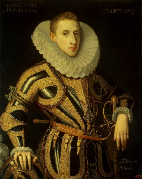 Портрет Диего де Вильямайора — Хуан Пантоха де ла Крус — описание