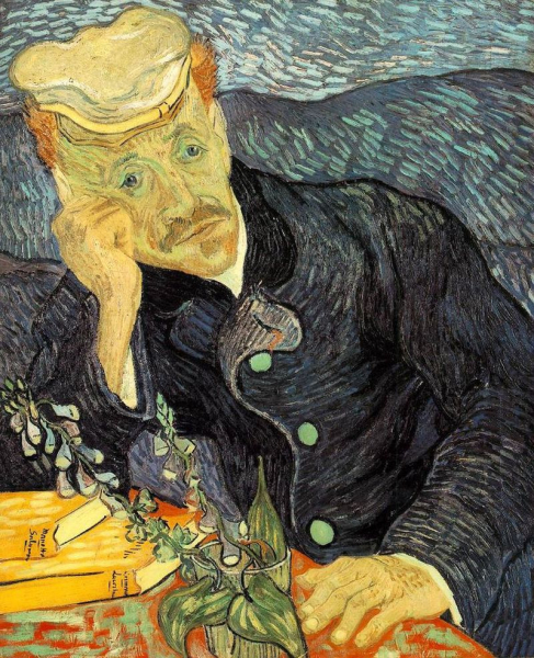 Портрет доктора Гаше, Винсент Ван Гог, 1890 г