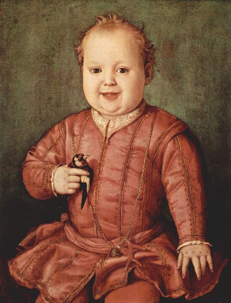 Портрет Джованни Медичи в детстве работы Аньоло Бронзино