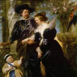 Портрет Елены Фурман с двумя детьми, Рубенс, около 1636 г