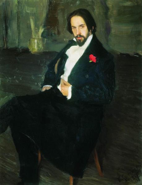 Портрет художника Ивана Билибина, Кустодиев, 1901 г