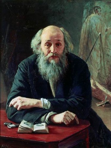 Портрет художника Николая Ге, Ярошенко - описание