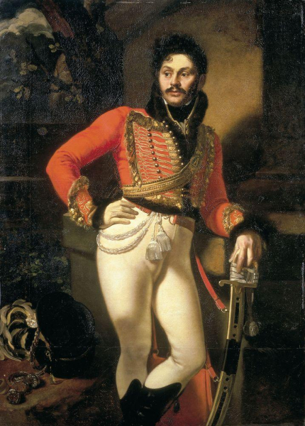 Портрет лейб-гусарского полка Е.В. Давыдова, О.А. Кипренского, 1809 г