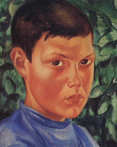 Портрет мальчика, Петров-Водкин - описание