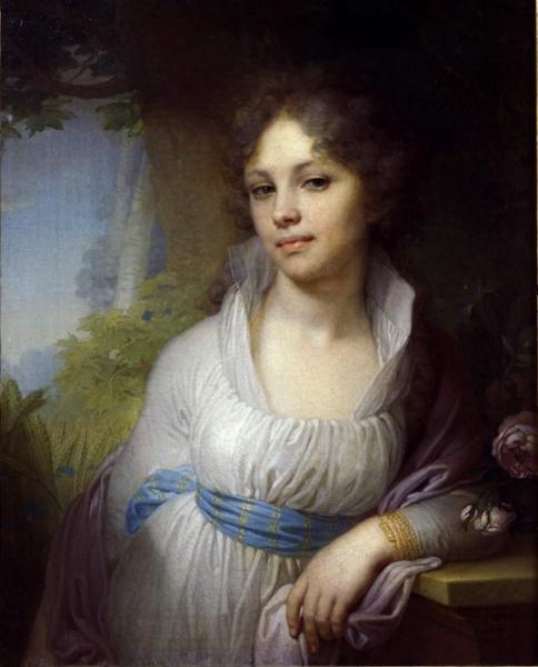 Портрет Марии Ивановны Лопухиной, Боровиковский, 1797 г. - описание