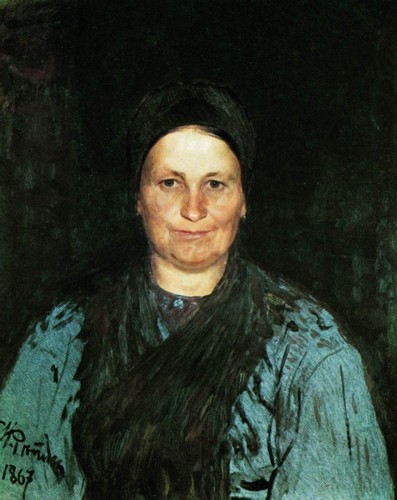 Портрет матери, Репин, 1867 г